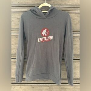 NEW Long Trail Brewing Co. Gray Thermal Hoodie NWOT Waffle Long Sleeve Hooded